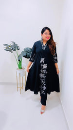 Super stunning pure cotton embroidered stylish suit set