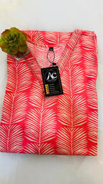 Super stylish V neck pure cotton kurta