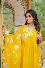 Super pretty cotton angrakha pattern Anarkali