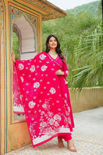 Super pretty cotton angrakha pattern Anarkali