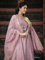 Stunning Mul chanderi suit with beautiful embroidery