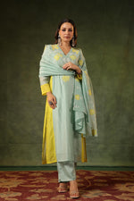 Super fine mulchanderiappliqué work suit set