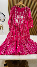 Pure mul cotton bandhani lining kurta pant in pink