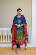 Premium crepe digital printed suit set
