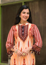 Wow crepe Ikkat Co ord set