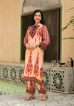 Wow crepe Ikkat Co ord set