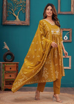 Pretty cotton designer suit set