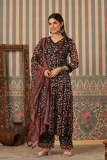Pretty shiffon Anarkali suit set