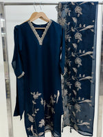 Pretty orgena fully embroidered suit set