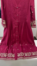 Premium cotton embroidered suit set