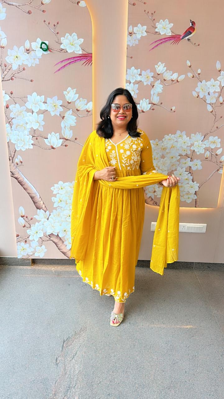 Pure Mul cotton lining suit set