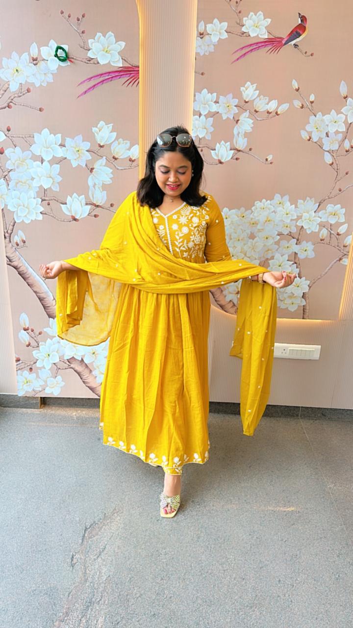 Pure Mul cotton lining suit set