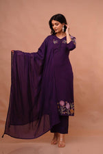 Premium cotton embroidered suit set