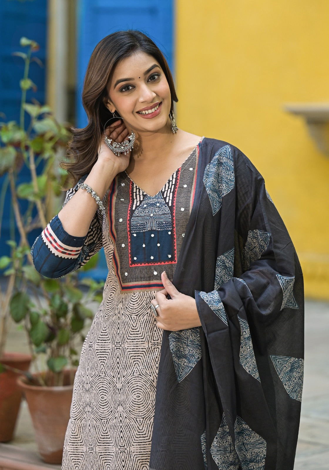 Wow designer cotton suit set