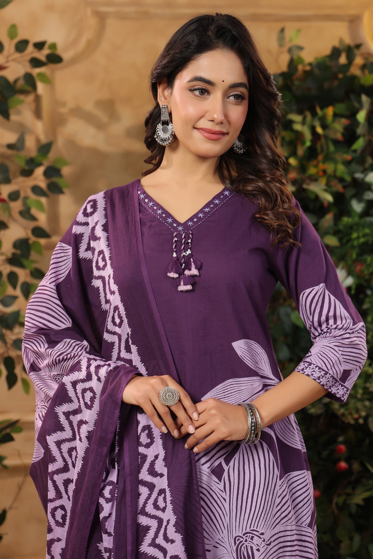 Pure cotton digital printed suit