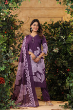 Pure cotton digital printed suit