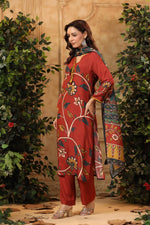 Pretty pure muslin kalamkari suit set