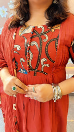 Gorgeous cotton kalamkari plazzo set