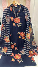 Pure cotton V neck suit set