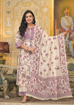 Premium cotton suit set paired with pretty yoke