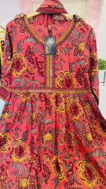 Pure cotton Anarkali suit set