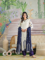 Pure crepe lining full suit set