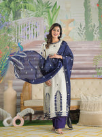 Pure crepe lining full suit set