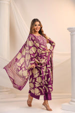 Pure cotton embroidered yoke full suit set