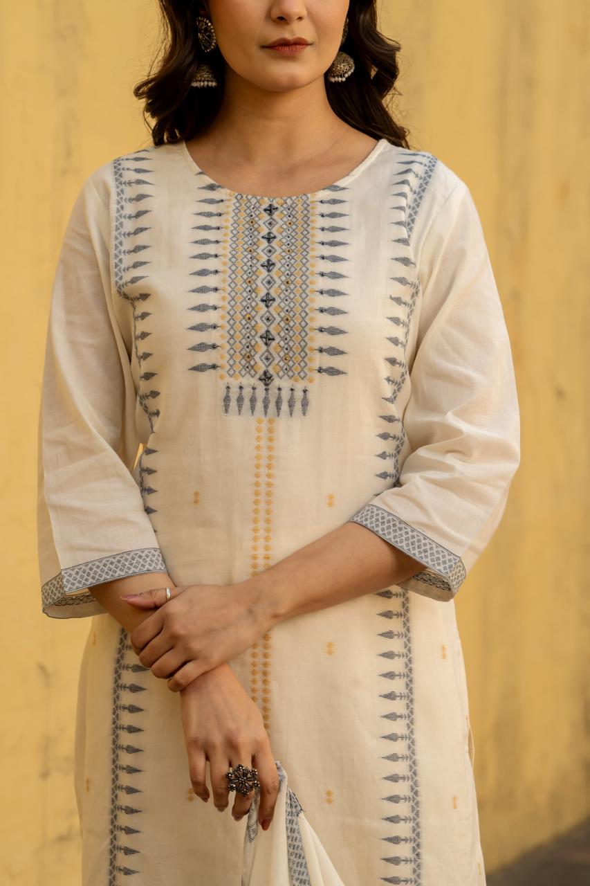 Pure Jamdani lining suit set