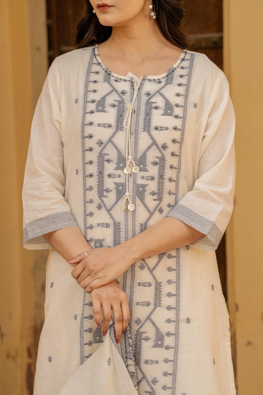 Pure Jamdani lining suit set