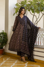 Pure cotton Anarkali full suit set