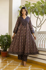 Pure cotton Anarkali full suit set