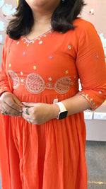 Pure cotton Anarkali half lining suit set