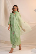 Premium Mul chanderi lining suit set with designer pocket