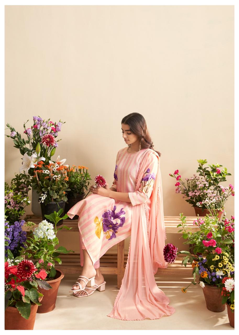 Pretty linen cotton suit set