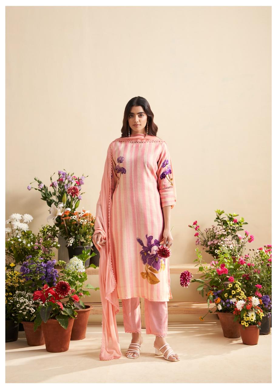 Pretty linen cotton suit set