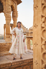 Shifli cotton embroidered lining suit set