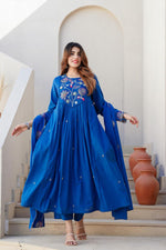 Restock !! Wow embroidered mul cotton Anarkali suit set ! Next week !!