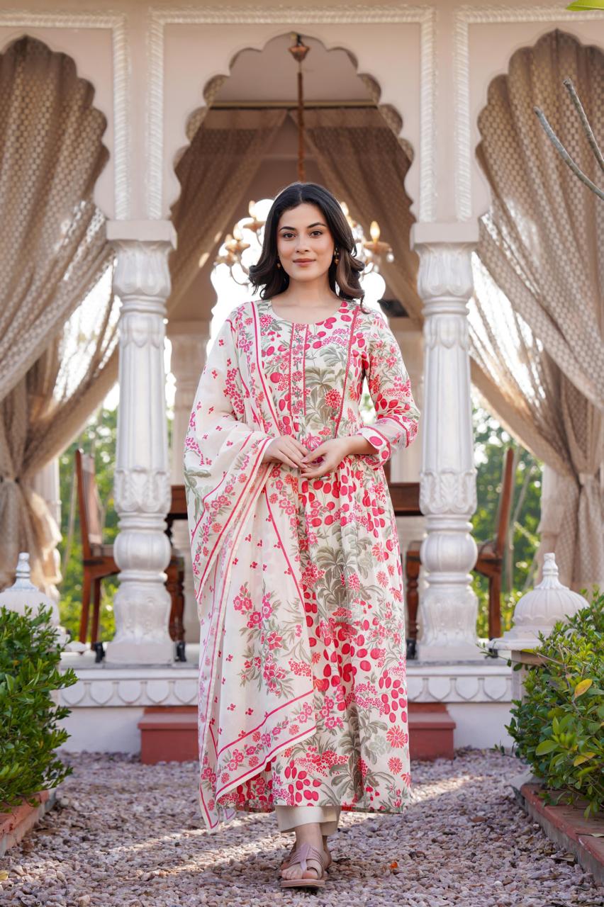 Premium cotton lining digital printed lining full suit