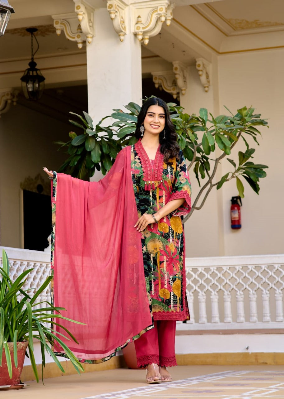 Pure cotton designer sleeves full suit