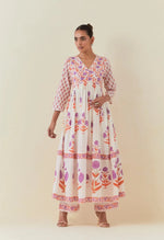 Pure cotton Alia cut half lining suit set