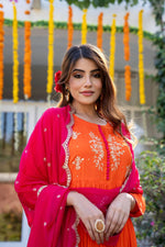 Premium chinon party wear suit set