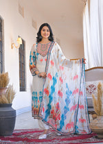 Pretty georgette lining suit set