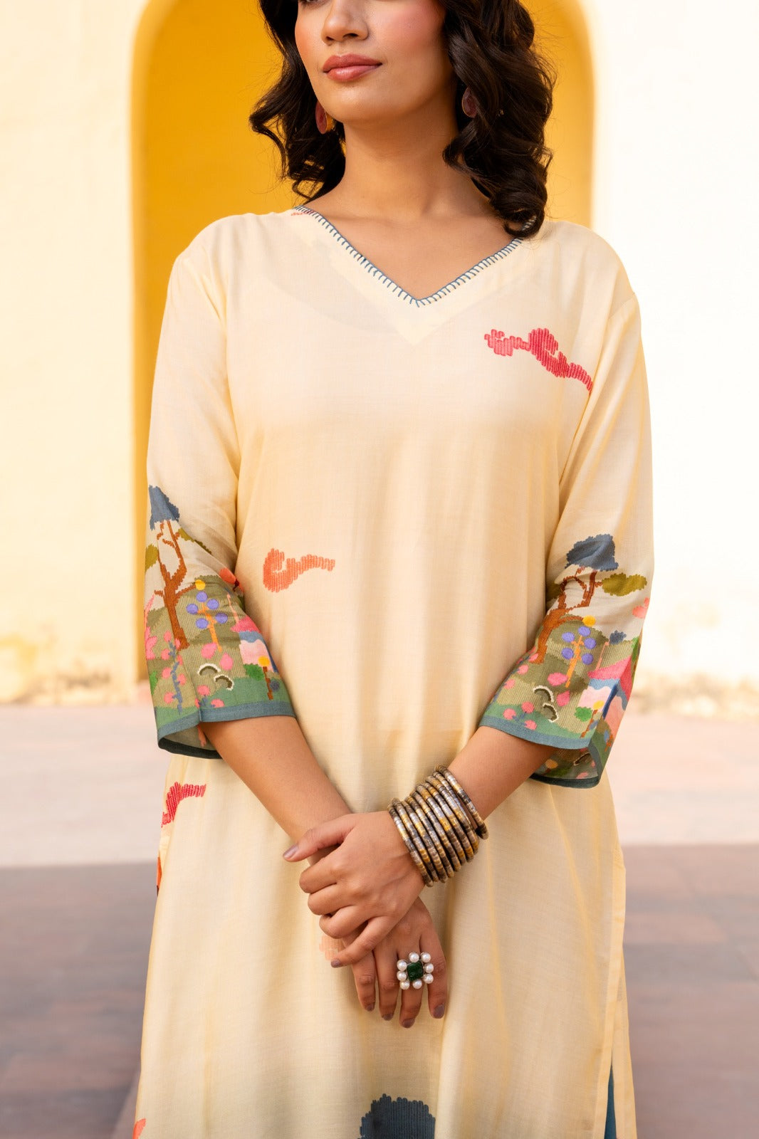 Pure mul silk beautiful digital printed suit kurta pant