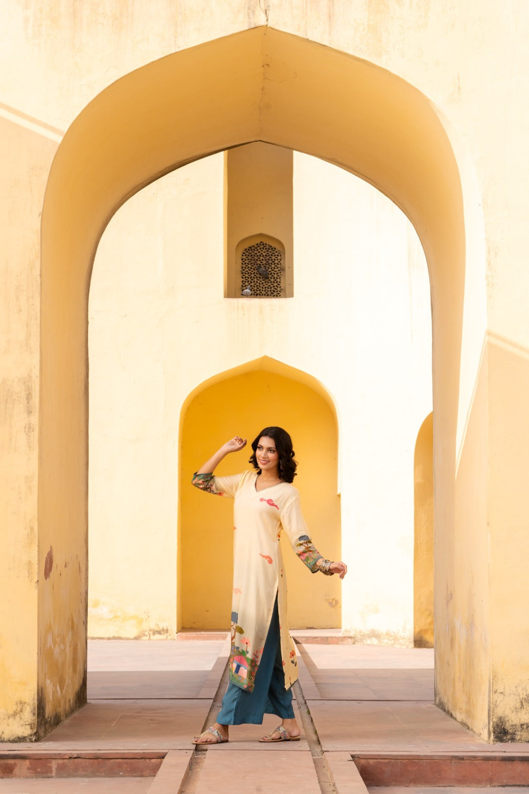 Pure mul silk beautiful digital printed suit kurta pant