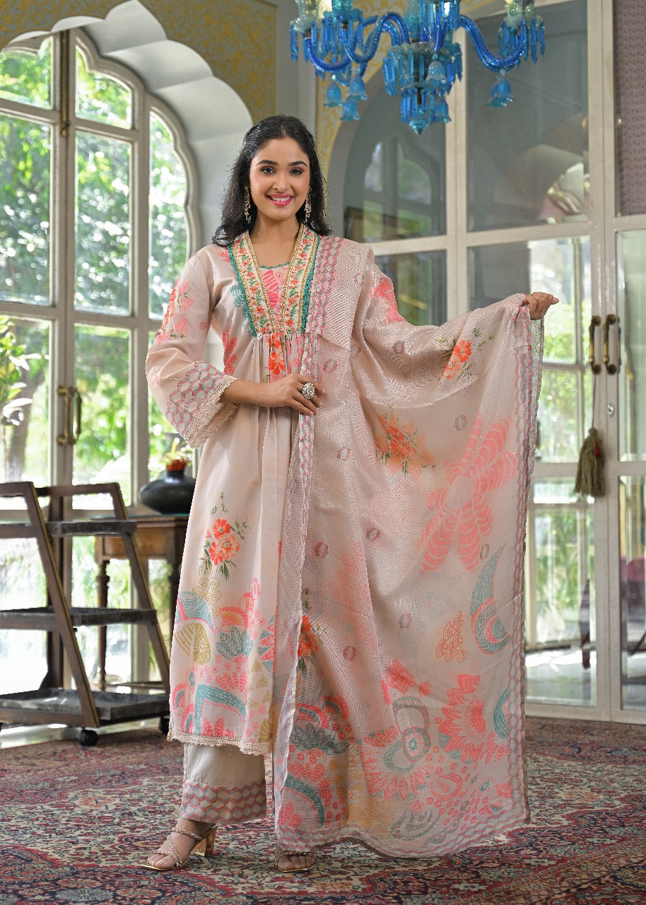 Smart cotton suit set for this season