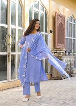 Super premium cotton embroidered suit set