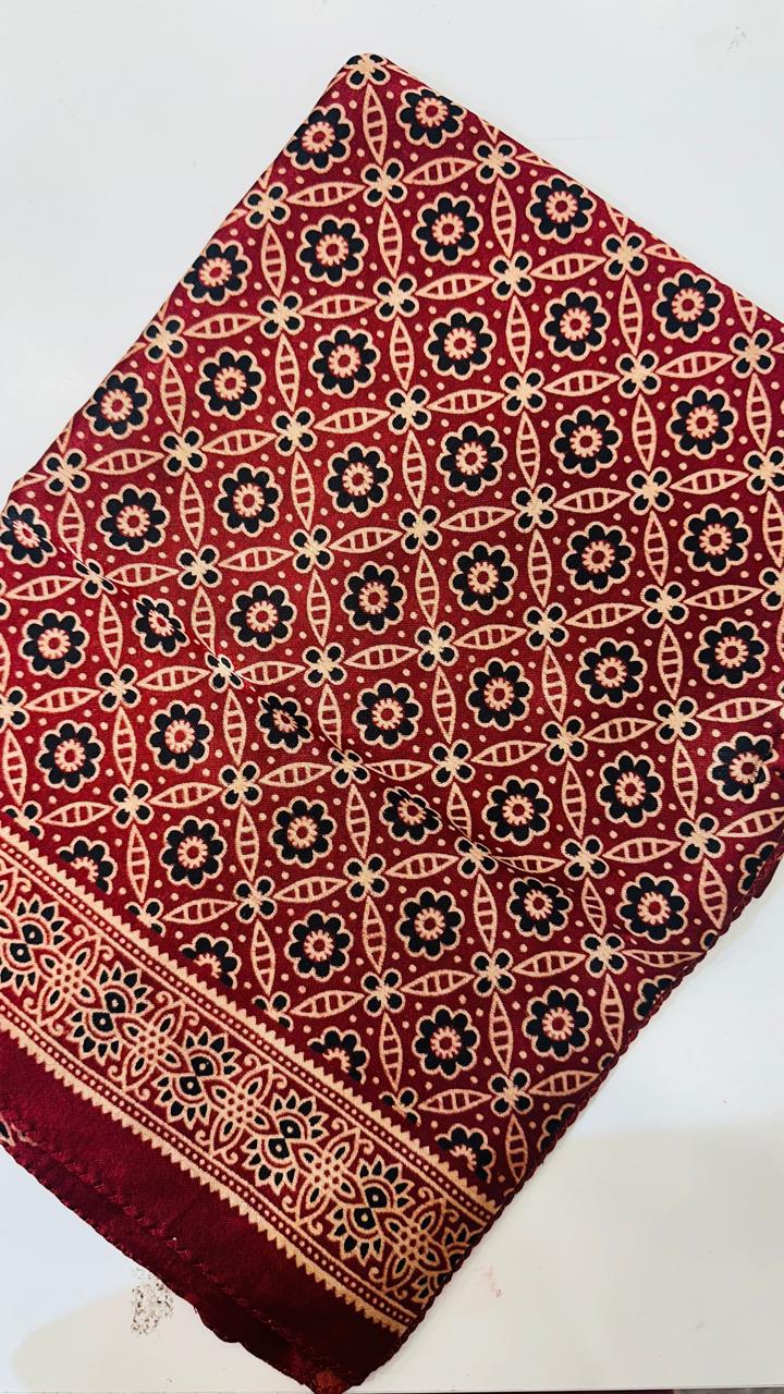 Gaji kalamkari stall dupatta in black