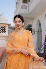 Super pretty Mul Chanderi suit set