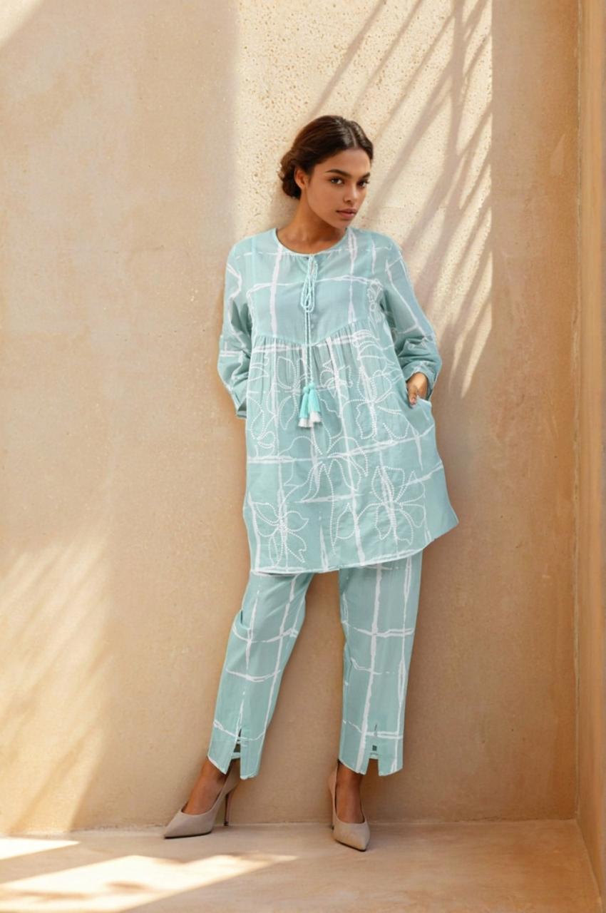 Super smart embroidered co ord set
